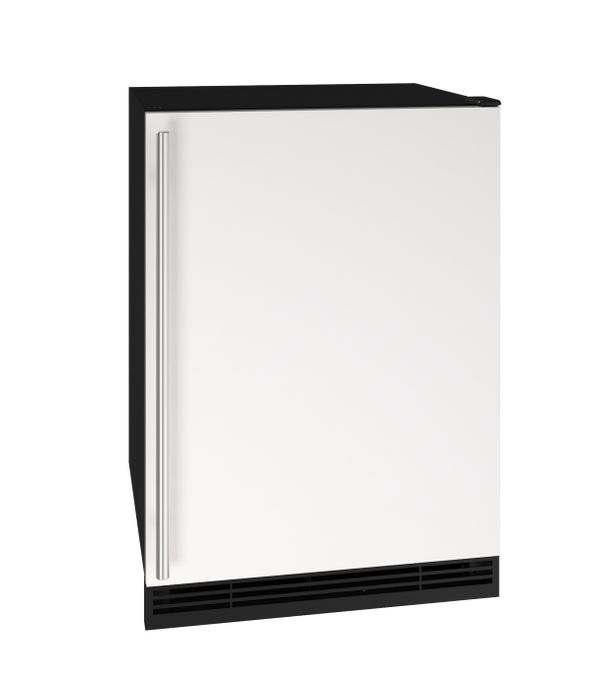 U-Line Solid Refrigerator 24" Reversible Hinge White Solid 115v