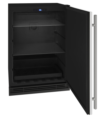 U-Line Solid Refrigerator 24" Reversible Hinge White Solid 115v