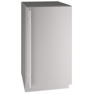 U-Line Solid Refrigerator 18" Reversible Hinge Stainless Solid 115v
