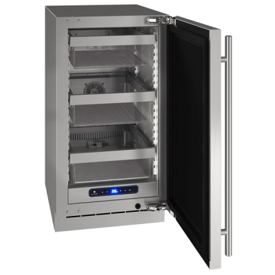 U-Line Solid Refrigerator 18" Reversible Hinge Stainless Solid 115v