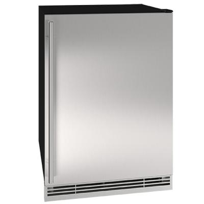 U-Line Refrigerator Freezer 24" Reversible Hinge Stainless Solid 115v
