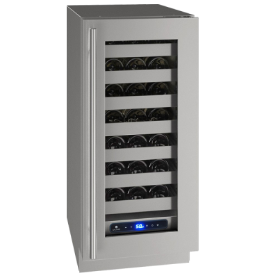 U-Line Wine Captain 15" Reversible Hinge Stainless Frame 115v