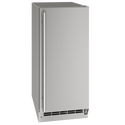 U-Line Outdoor Ice Maker 15" Reversible Hinge Stainless Solid 115v