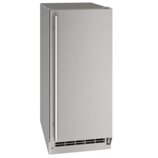 U-Line Outdoor Ice Maker 15" Reversible Hinge Stainless Solid 115v