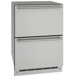 U-Line Outdoor Refrigerator Drawer 24" Stainless Solid 115v
