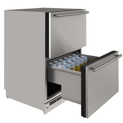 U-Line Outdoor Refrigerator Drawer 24" Stainless Solid 115v