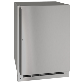 U-Line Outdoor Solid Refrigerator 24" Lock Reversible Hinge Stainless Solid 115v