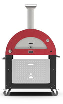 Alfa Moderno 3 Pizze Gas-Fired Pizza Oven In Antique Red