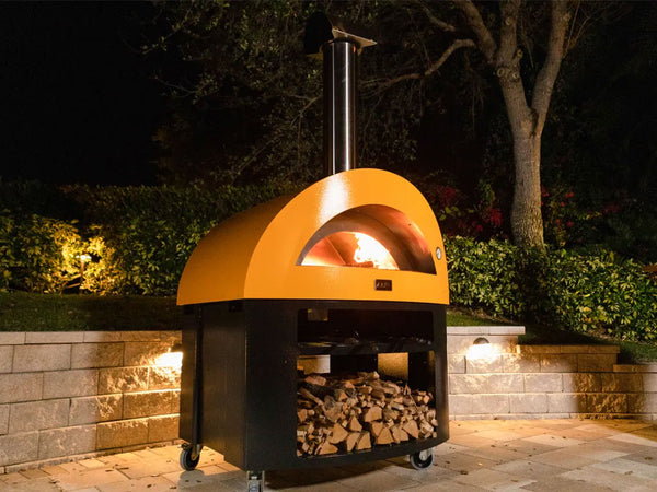 Alfa Moderno 5 Pizze Gas-Fired Pizza Oven In Fire Yellow