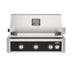 American Outdoor Grill 30 inch L-Series built-in gas grill in black with rear infrared burner and rotisserie kit
