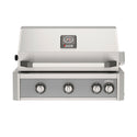 American Outdoor Grill 30 inch L-Series built-in gas grill in gray with rear infrared burner and rotisserie kit