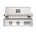 American Outdoor Grill 30 inch L-Series built-in gas grill in white with rear infrared burner and rotisserie kit