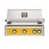 American Outdoor Grill 30 inch L-Series built-in gas grill in yellow with rear infrared burner and rotisserie kit