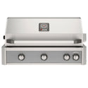 American Outdoor Grill 36 inch L-Series built-in gas grill in gray with rear infrared burner and rotisserie kit