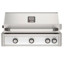American Outdoor Grill 36 inch L-Series built-in gas grill in white with rear infrared burner and rotisserie kit