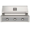 American Outdoor Grill 36-Inch T-Series Built-In Gas Grill with Gray Accent Panel, Premium Stainless Steel 3-Burner Outdoor Grill