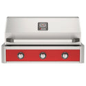 American Outdoor Grill 36-Inch T-Series Built-In Gas Grill with Red Accent Panel, 3-Burner Stainless Steel Built-In BBQ Grill