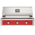 American Outdoor Grill 36-Inch T-Series Built-In Gas Grill with Red Accent Panel, 3-Burner Stainless Steel Built-In BBQ Grill