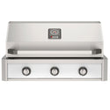 American Outdoor Grill 36-Inch T-Series Built-In Gas Grill in Stainless Steel with White Accent Panel, Front View
