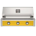 American Outdoor Grill 36-Inch T-Series Built-In Gas Grill with Yellow Accent Panel, 3-Burner Stainless Steel Outdoor Kitchen Grill