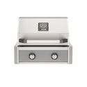 American Outdoor Grill 24-Inch T-Series Built-In Gas Grill with Gray Accent Panel, Premium Stainless Steel Outdoor Grill