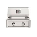 American Outdoor Grill 24-Inch T-Series Built-In Stainless Steel Gas Grill, 2-Burner Built-In Grill with Analog Thermometer, Front View