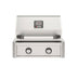 American Outdoor Grill 24-Inch T-Series Built-In Stainless Steel Gas Grill, 2-Burner Built-In Grill with Analog Thermometer, Front View