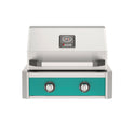 American Outdoor Grill 24-Inch T-Series Built-In Grill with Teal Accent Panel, 2-Burner Stainless Steel Built-In BBQ Grill