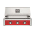  American Outdoor Grill 30-Inch T-Series Built-In Grill with Red Accent Panel, Stainless Steel 3-Burner Gas Grill