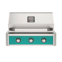 American Outdoor Grill 30-Inch T-Series Built-In Grill with Teal Accent Panel, Stainless Steel Built-In BBQ Grill