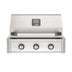 American Outdoor Grill 30-Inch T-Series Built-In Gas Grill in Stainless Steel with White Accent Panel, Front View