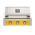 American Outdoor Grill 30-Inch T-Series Built-In Gas Grill with Yellow Accent Panel, 3-Burner Outdoor Kitchen Grill