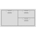 42-Inch Double Drawer and Storage Door Combo