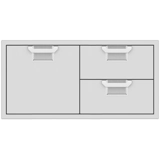 42-Inch Double Drawer and Storage Door Combo