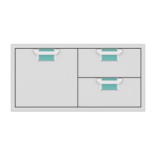 Buy bora-bora Aspire by Hestan 42-Inch Double Drawer and Storage Door Combo