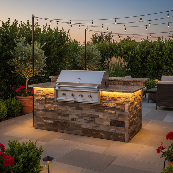 Aspire by Hestan 42-Inch Built-In Gas Grill with Infrared Sear Burner and Rotisserie