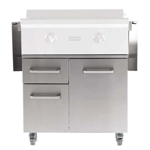 Coyote 30 Inch Flat Top Grill Cart | Outdora