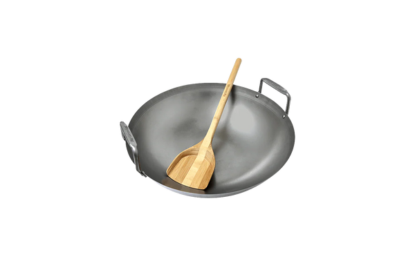 Big Green Egg Carbon Steel Grill Wok w/ Bamboo Spatula
