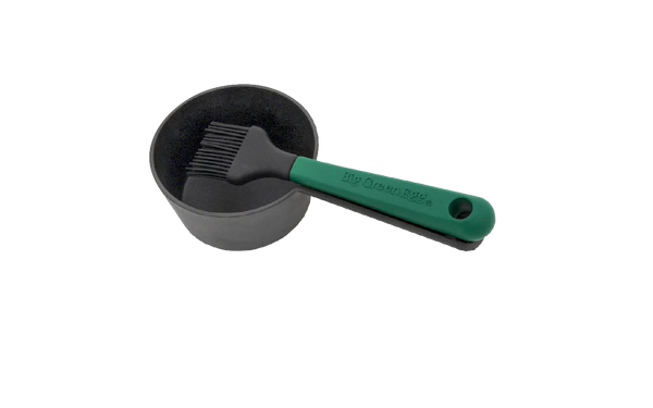 Big Green Egg Cast Iron Sauce Pot w/ Basting Brush