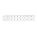 Infratech Contemporary Motif Collection 39-Inch 2500W Single Element Electric Infrated Patio Heater - 480V - Stainless Stee