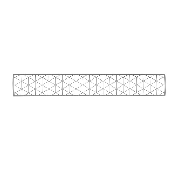 Infratech Contemporary Motif Collection 39-Inch 2500W Single Element Electric Infrated Patio Heater - 480V - Stainless Stee