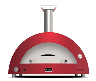 Alfa Moderno 5 Pizze Gas-Fired Pizza Oven In Antique Red