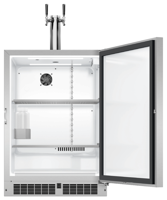 DCS 24 Inch Outdoor Beer Dispenser with Solid Door