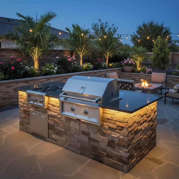 Aspire by Hestan 30 Inch Built-In Gas BBQ Grill With Sear And U-Burner
