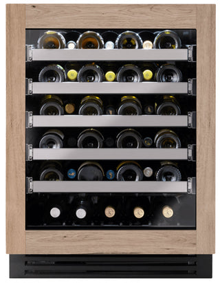 True Residential ADA Height 24" Overlay Glass Right-Hinge Single Zone Undercounter Wine Cabinet
