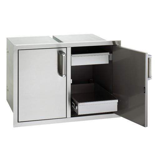 Fire Magic Premium Flush Double Doors with Two Dual Drawers