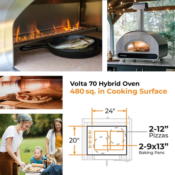 Fontana Forni Voltra 70 Hybrid Countertop Pizza Oven