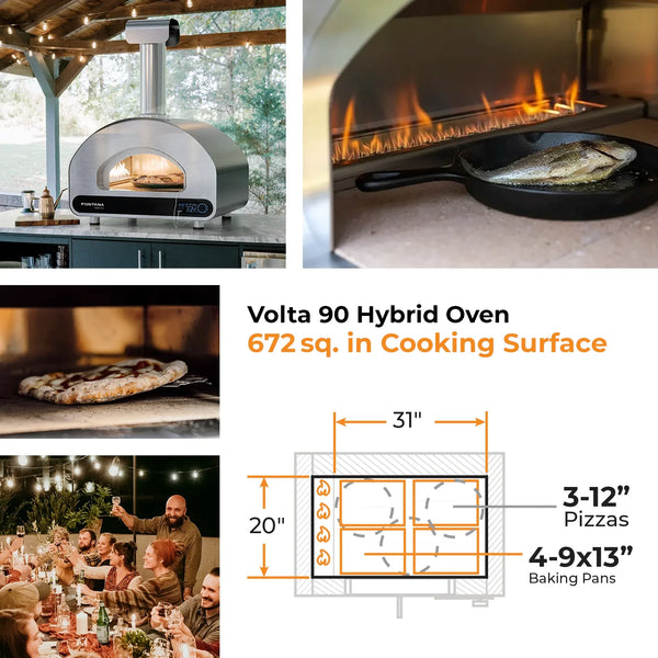 Font Forni Voltra 90 Hybrid Countertop Pizza Oven