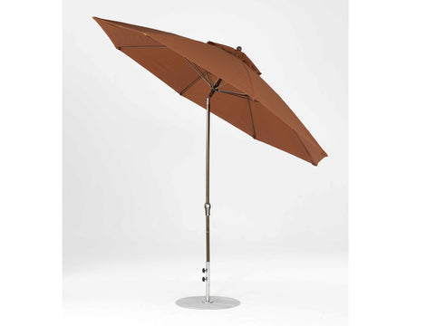 Frankford Quick Ship Monterey Market Fiberglass 11 Foot Wide Octagon Crank Auto Tilt Umbrella