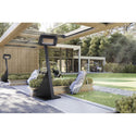 Heatstrip LPG gas heater stand and head for safe, efficient outdoor heating